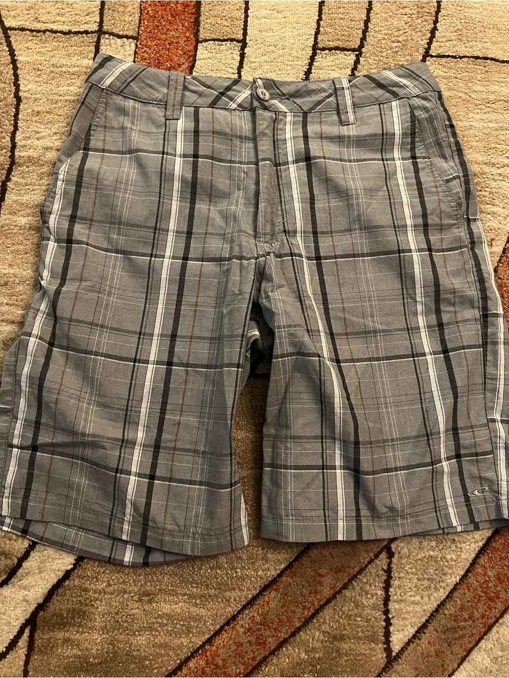 O’NEILL MENS PLAID SHORTS